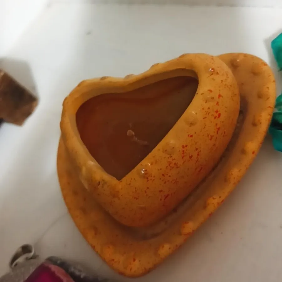 شمع در شعمدان گلی