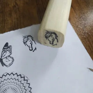مهر چوبی با ژلاتین