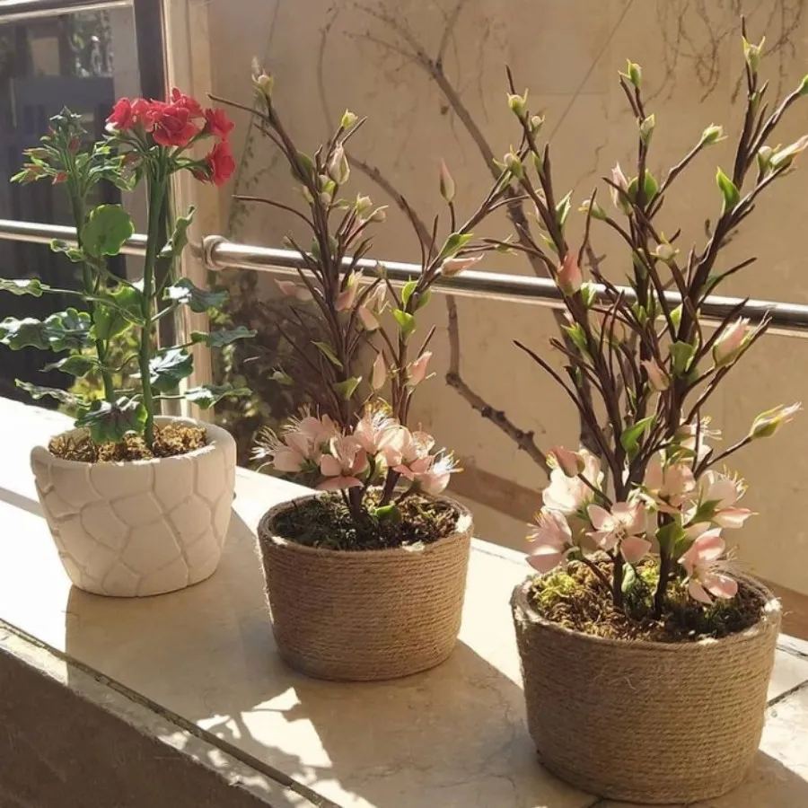گلدان شکوفه بهاری کد 2
