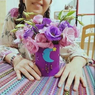 گل و گلدون خودساخته ^-^