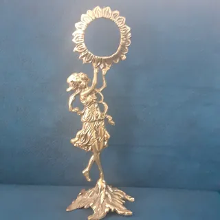 مجسمه برنز قاب عکس ساعت