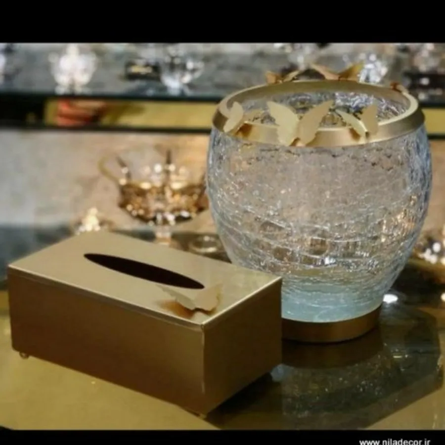 جا دستمال کاغذی و سطل