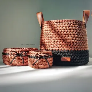 ست سبد تریکو،قطر 25،15،12