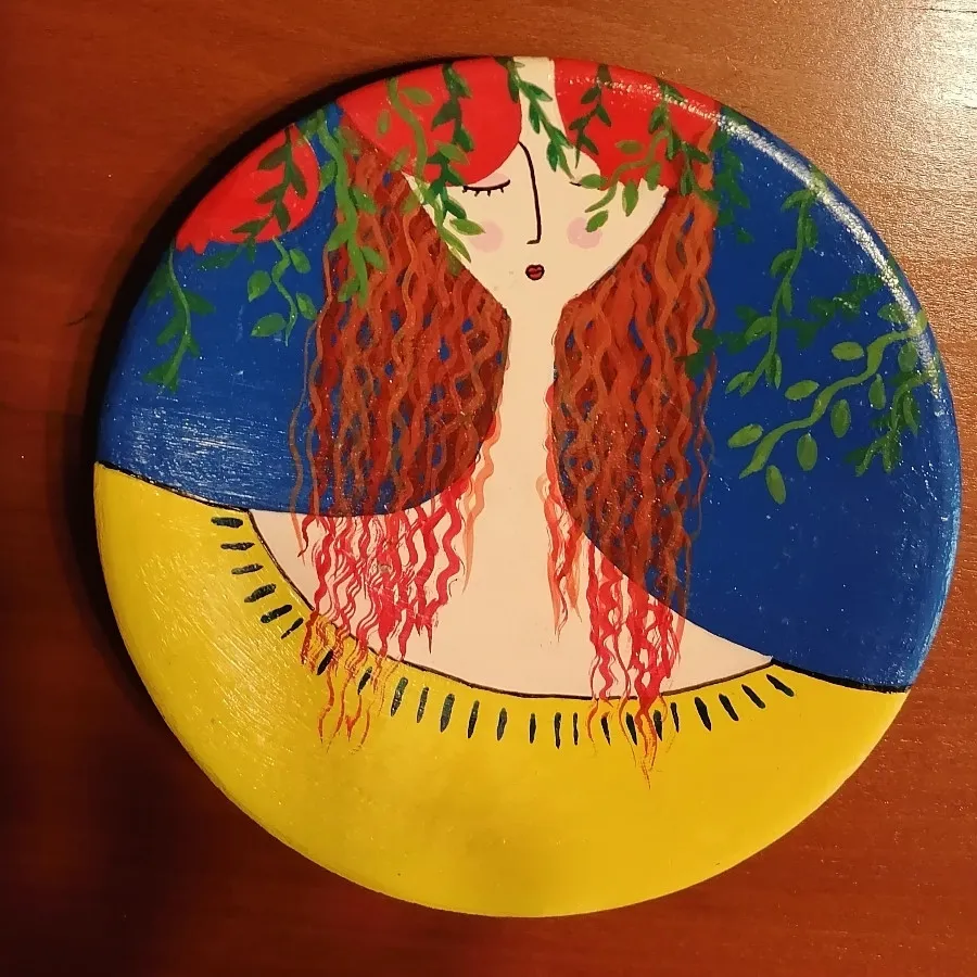 بشقاب سفالی دیوارکوب