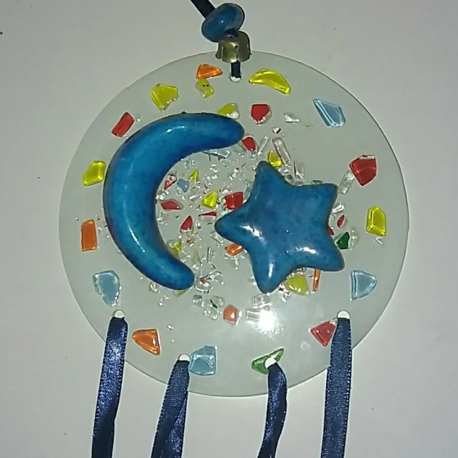 آویز چشم نظر ماه وستاره