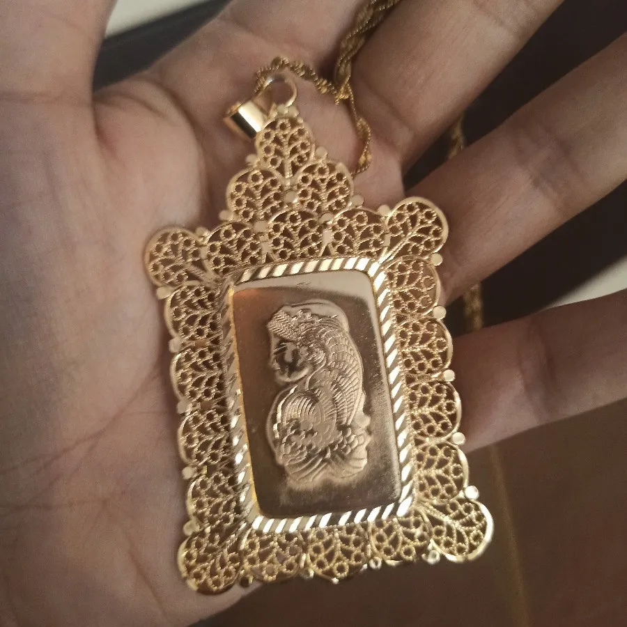 شمش گردنبند طرح طلا