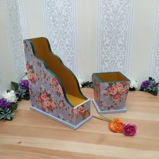 ست جاقلمی و جاکتابی