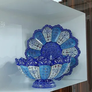 کاسه وبشقاب میناکاری