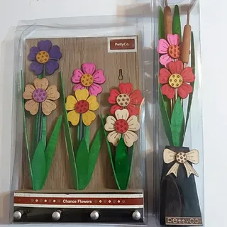 ست گلدان و جاکلیدی