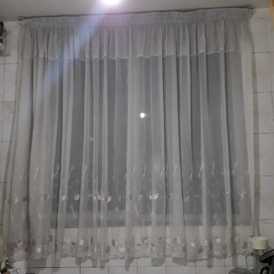 پرده اشپزخانه حریر ترک