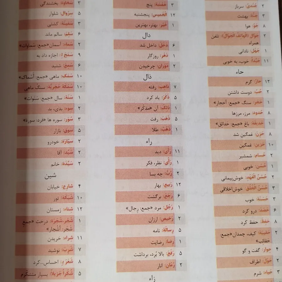 کتاب کار عربی هفتم