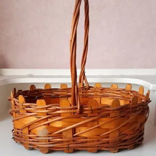 سبد چوبی بیضی