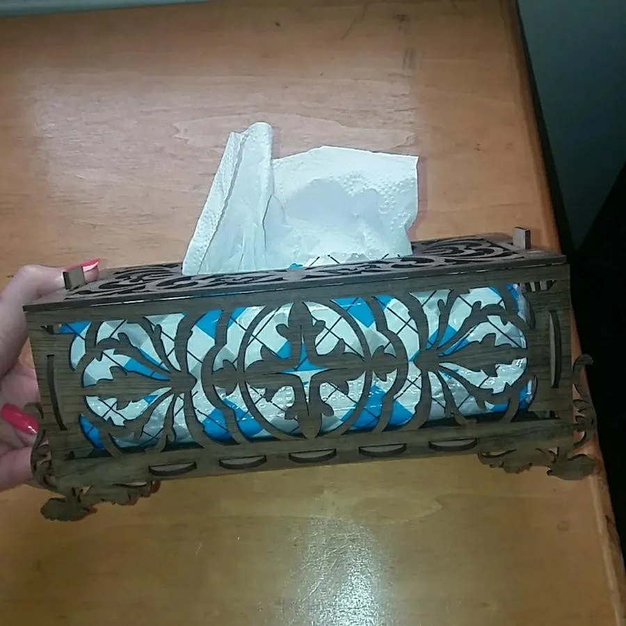 جای دستمال چوبی