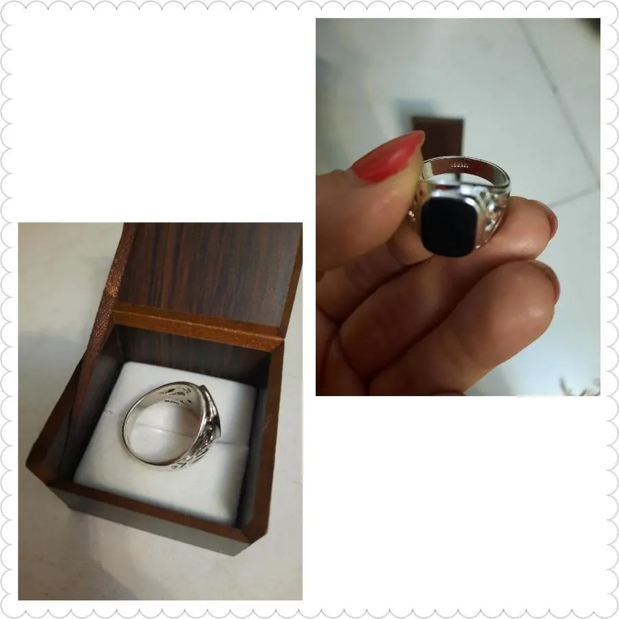 انگشتر نقره مردانه