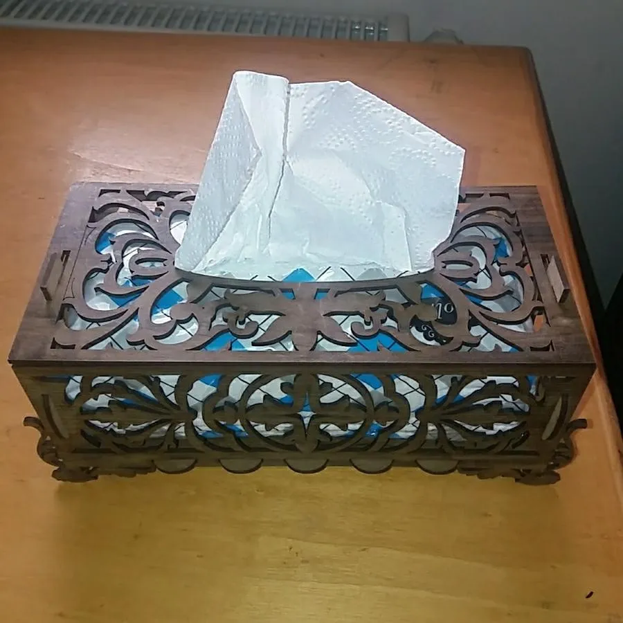 جای دستمال چوبی