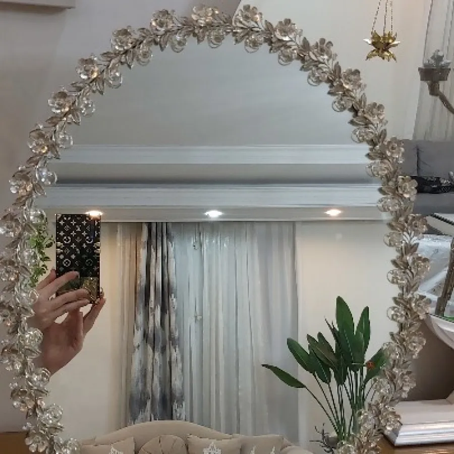 آینه عقد و دکوری نقره ای