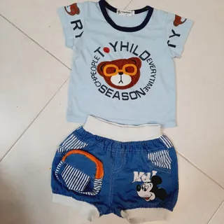 ست تیشرت و شلوارک پسرانه