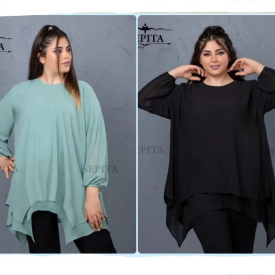 شومیز مجلسی سایز بزرگ